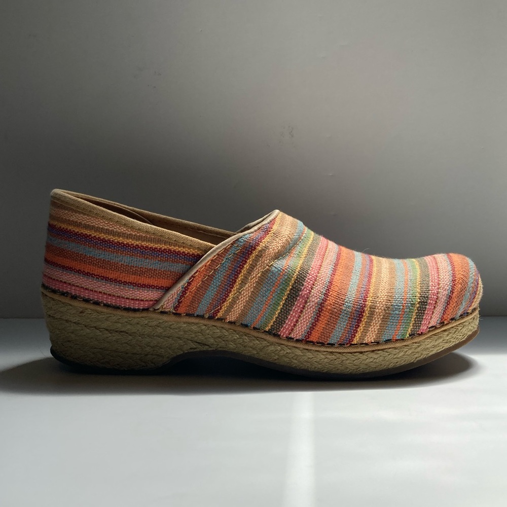 Dansko Jute Pro Multi Stripe Vegan Clog - image 3